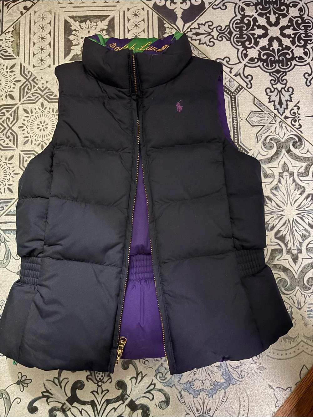 Ralph Lauren Purple Puffer Vest
